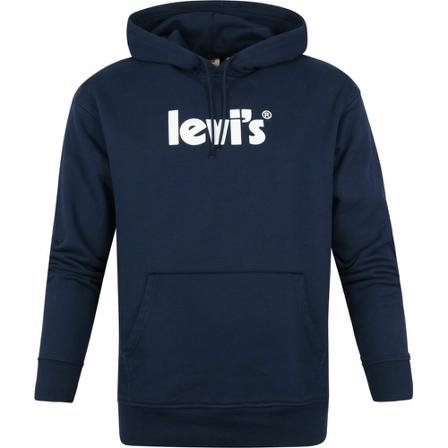 Levi's Graphic Core Hoodie , Blauw , Heren , Maat: L