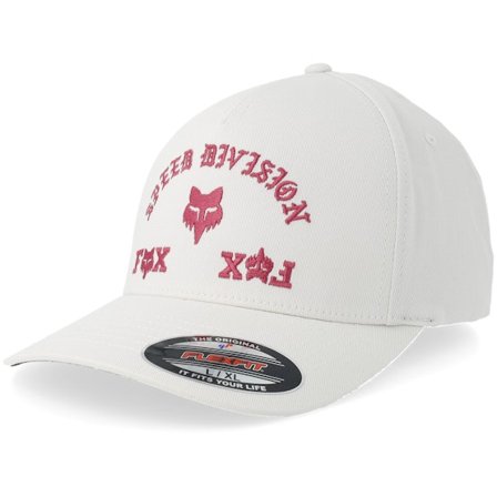 Fox - Icon White Flexfit Flexfit White Cap - @ Hatstore