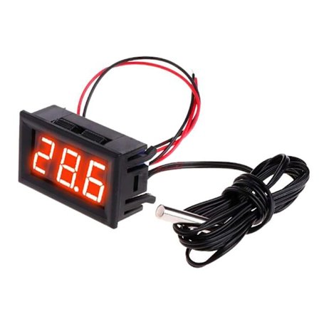 12V LED Digitalt Termometer Bil Inkubator Akvarium Temp - Perfekt