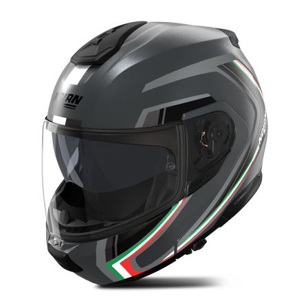 Åpningshjelm Nolan N100-6 Radiante Grå Lava/Italy Metal XL