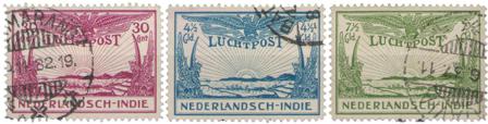 Hollandsk Ostindien 1931 - NVPH LP14-LP16 - Stemplet