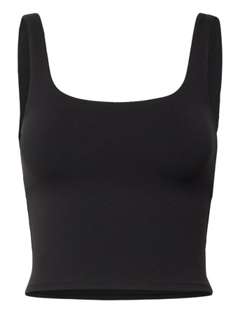 Weekday Cropped Sports Top - Black - M