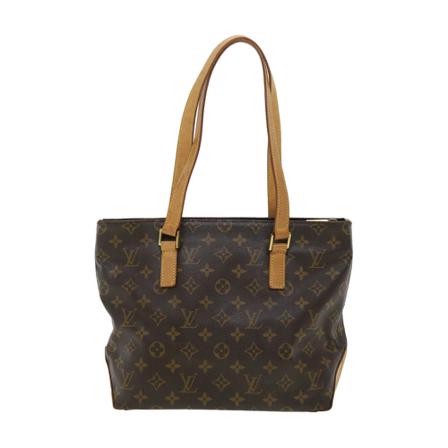 Louis Vuitton Vintage, Pre-owned Cabas Piano Monogram Tote Bag Bruin, Dames, Maat:ONE Size,leer
