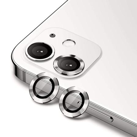 Iphone 11/12/12 Mini Kameralinsskydd Aluminum Alloy(2 Pcs) - Silver