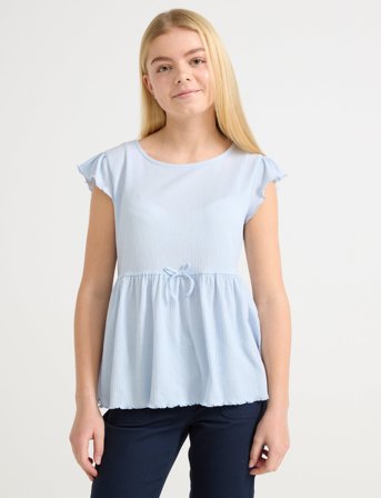 Lindex Top Peplum Cute - Blue - 170
