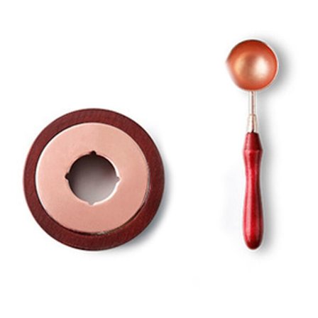 1 sett voksforsegling stearinlys ovn smeltetre og metallskje for voksforseglingsstempel ovn minimalistisk DIY håndverktøy