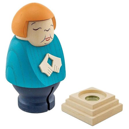 Uusi Angela Merkel puinen patsas kodin toimiston puinen koriste