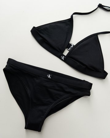 Calvin Klein TRIANGLE BIKINI SET Musta Uima-asut/kylpytakit Tytöt - Kids Brand Store
