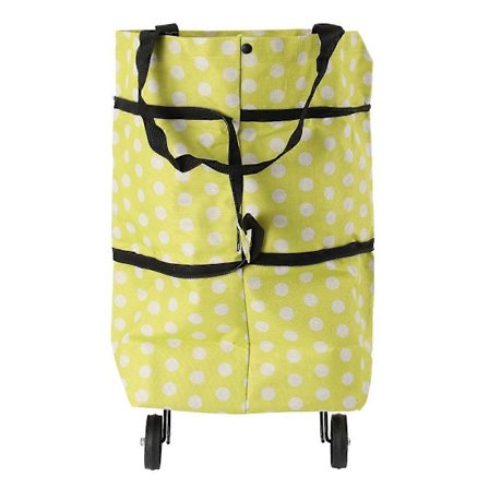 Shoppingväska med hjul för shopping, hopfällbar vagnväska [HK]