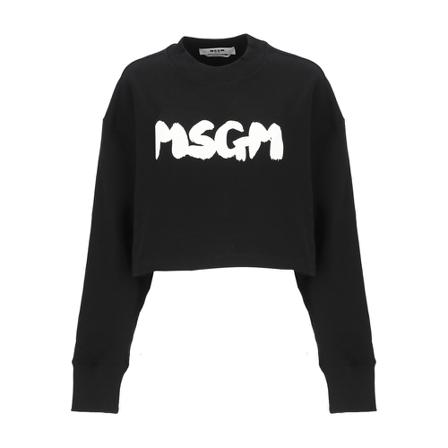 Msgm, Sweatshirts Zwart, Dames, Maat:S