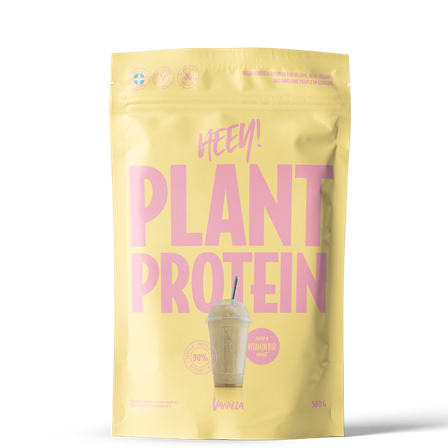 Heey! Vegansk protein 500 g Vanilje - Bodyman.dk