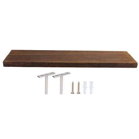 Veggmontert oppbevaringshylle Flytende hylle Oppbevaringshylle i tre Visningsarrangør for hjem Stue 50x14x2cm
