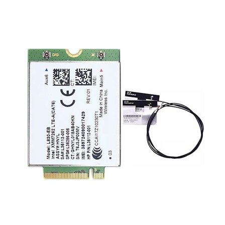 L830- Wifi-kortti + 2x antenni 4g Lte L830 L35286-005 Lte-moduuli Cat6 300mbps 640 650 G5 840 846 850