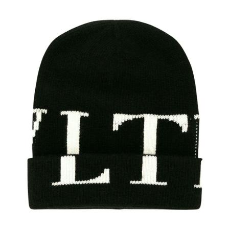 Valentino Garavani, beanie Zwart, Heren, Maat:ONE Size,wol