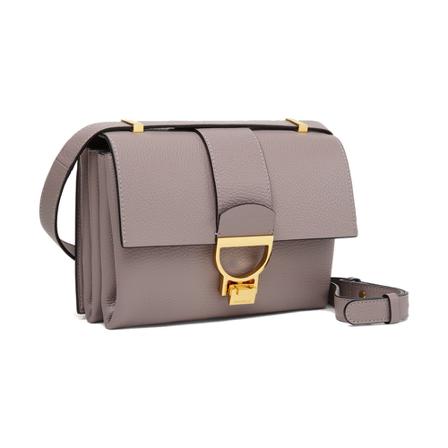 Coccinelle Anemone Shoulder Tas , Grijs , Dames , Maat: ONE Size Schoudertassen