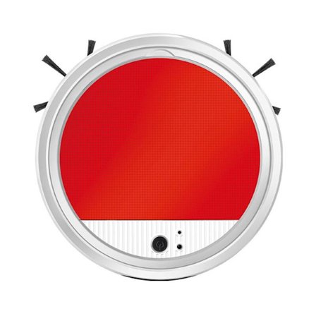Automatisk robotdammsugare våt- och torrdammsugare laddningsbar intelligent dammsugare - vit + röd
