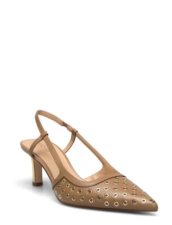 Michael Kors Alora Mid Sling - Brown - 38.5