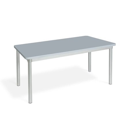 Classroom table ENVIRO, 1200x600x710 mm, dark grey, silver