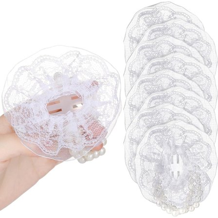 12 stk. elastiske perle håndleds bryllup håndled blomst DIY hånd blomst elastisk bryllup galla