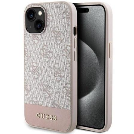 Guess iPhone 15/14/13 Mobilskal Stripe Collection - Rosa