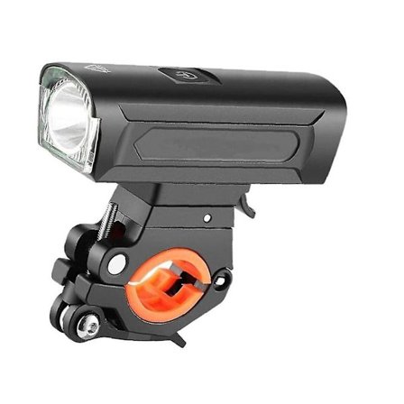 Vattentät Cykellampa USB Uppladdningsbar Cykelstrålkastare Framlampa för Cykling Landsväg Mountainbike Svart