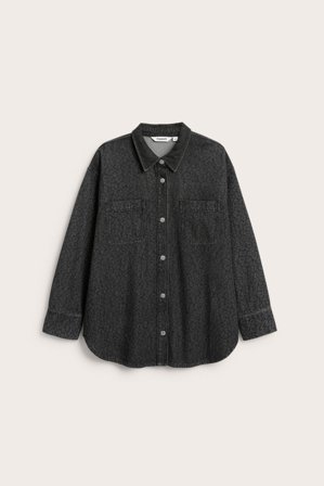 Kappahl | Jeansskjorta med leopardmönster | Grå