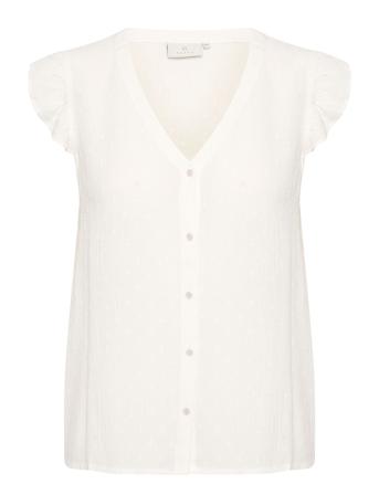 Karonna Sleeveless Shirt Tops T-shirts & Tops Sleeveless White Kaffe