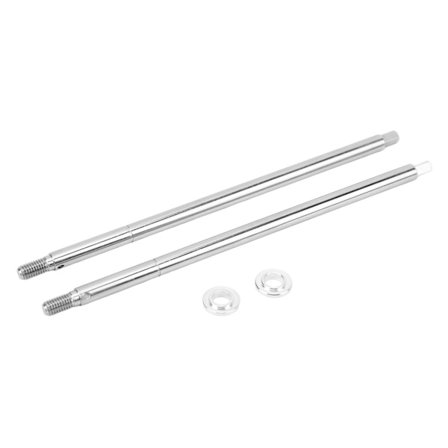 RC Bagaksel Sæt Stål RC Opgraderingsdel med Spacer til Losi Baja Rey Hammer Rey U4 1/10 RC Bil Sølv