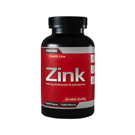 Mineraler Fairing Zink 100 kapsler - Bodyman.dk