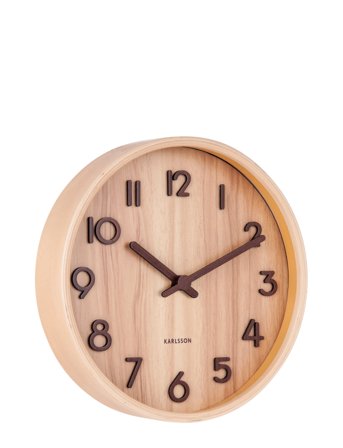 KARLSSON | Wall Clock Pure Small Light Basswood | Ø22CM