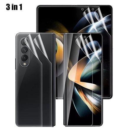 2-PACK Z Fold 4 - 3in1 Skärmskydd Fram- & Baksida Hydrogel