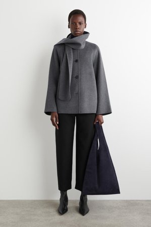 COS Homme Tote Bag Slouchy - Daim in Bleu