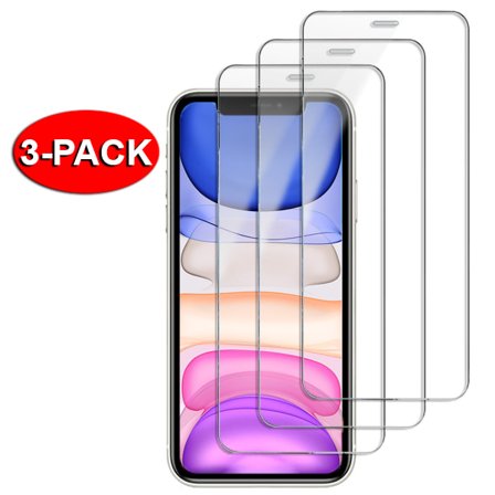 3-Pack - iPhone 11 / XR skjermbeskytter i herdet glass