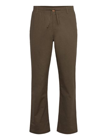 Anerkjendt Akjan Cot/Linen Ela Pants - Khaki green - S