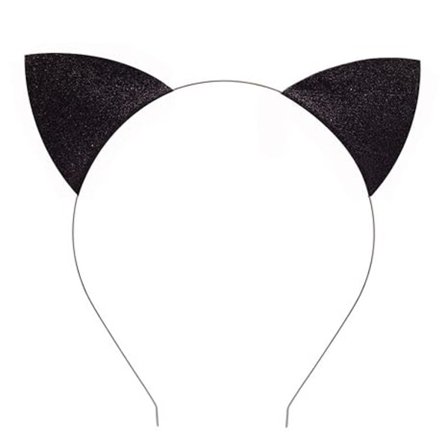 Glitter Katteører Pandebånd Halloween Kvinde Kat Kostume Cosplay