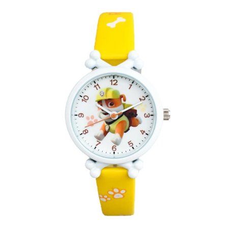 Paw Patrol Quartz Klocka, Analog Armbandsur med Tecknad Figur, Present till Pojkar och Flickor Gul