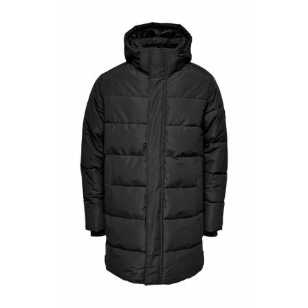 Only & Sons, Down Coats Zwart, Heren, Maat:L