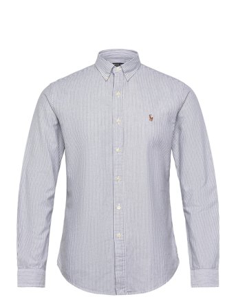 Polo Ralph Lauren Slim Fit Striped Oxford Shirt - Grey - XXL