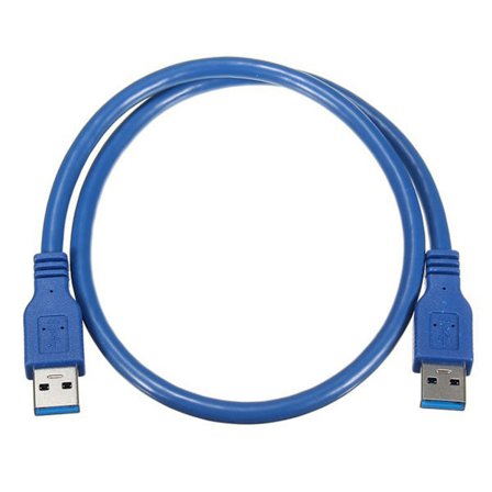 USB Förlängningskabel Dubbelände USB-kabel Hane till Hane USB 3.0 Kabel För Dataöverföring Hårddiskar Skrivare Kameror 100 cm
