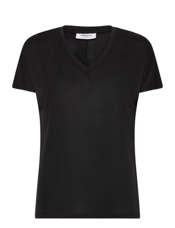 MSCH Copenhagen Mschfenya Modal V Neck Tee - Black - L/XL