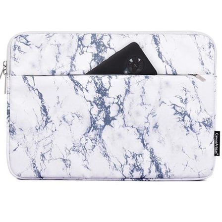 CANVASARTISAN Computer sleeve 15" Marble H32-11 - Hvid
