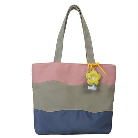 Flerfarget stripete skulderveske