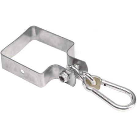 Svingkrok - Med mansjett og karabinkrok - 90 x 90 mm - Maksimal belastning: 200 kg - 1 stk - Stillaskrok/Krok for luftswing