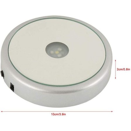 LED-displaybas, färgglad LED-ljuskristalldisplayställ, glaskonstdisplayställ för 3D-kristallglaskonst (#4)