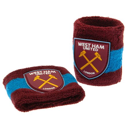West Ham United FC Crest Armband (2-pack) One Size Claret