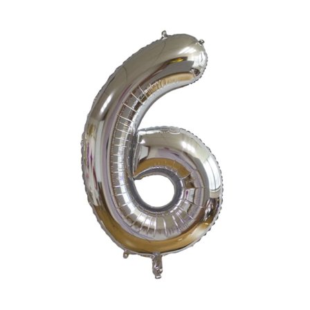 Design House 95 Folieballong silver - 6 Partytillbehör Unisex 86