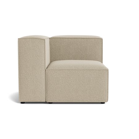 Lissabon hjørnemodul, venstrevendt - Nordic Mørk Beige - 100x100x72 - Sofa