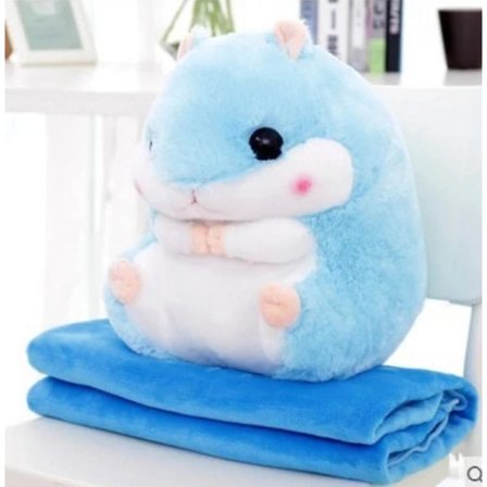 Pehmoinen tyynypeitto Söpö hamsteri Pehmopeitto Peitto Taita peitto