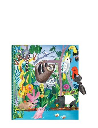 Eeboo | Diary With Lock - Rainforest | ONE SIZE