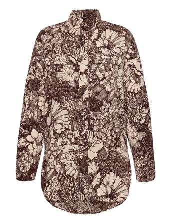 Slfzuri Ls Long Shirt Red Selected Femme